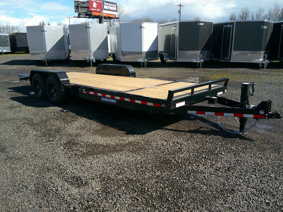 New 2026 Sure-Trac 7x18+4 14k Equipment Tilt Trailer