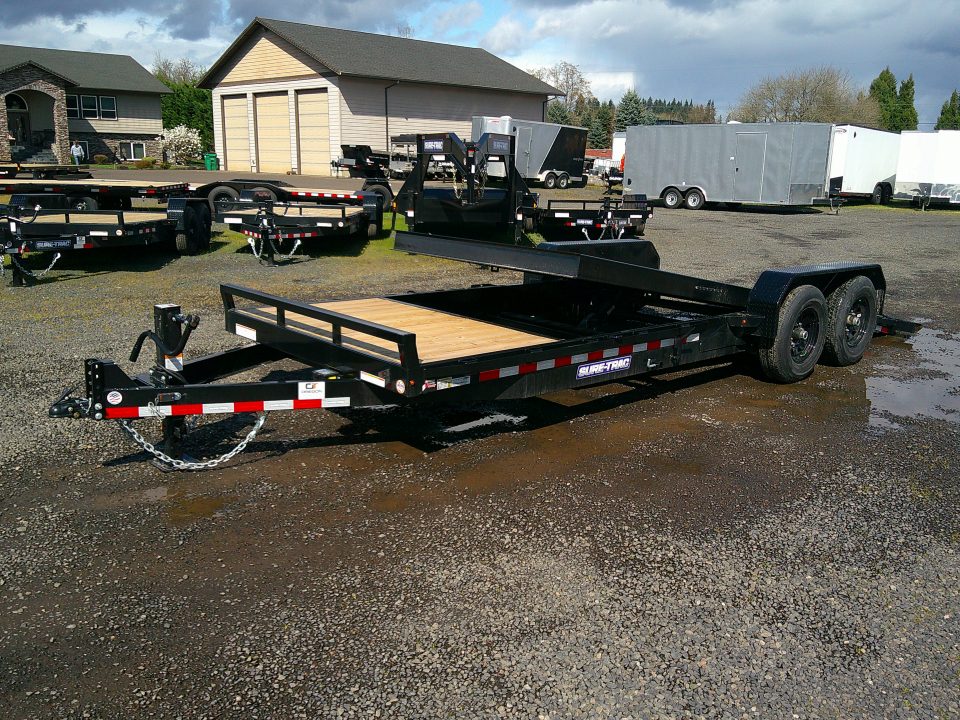New 2026 Sure-Trac 7x18+4 14k Equipment Tilt Trailer