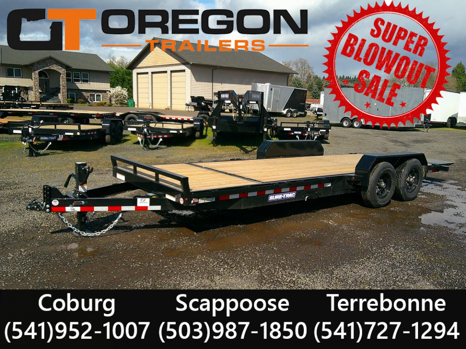 New 2026 Sure-Trac 7x18+4 14k Equipment Tilt Trailer
