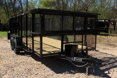 New 2026 Triple R 83X14 LANDSCAPE LOADED EXPANDED METAL Utility Trailer