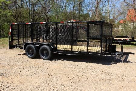 New 2026 Triple R 83X16 LANDSCAPE LOADED EXPANDED METAL Utility Trailer
