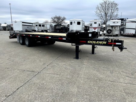 New 2026 Golden Trailers 20+5 Deckover Pintle Hitch Equipment Trailer