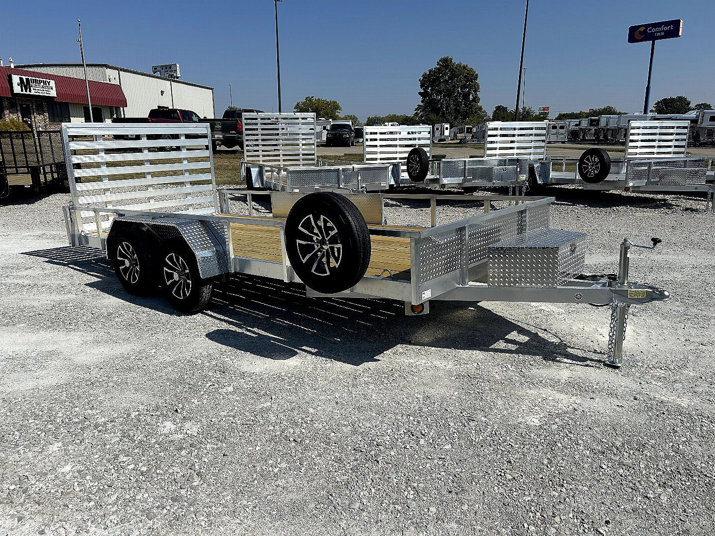 New 2026 Quality Steel and Aluminum 82"x16' Aluminum Utility Trailer