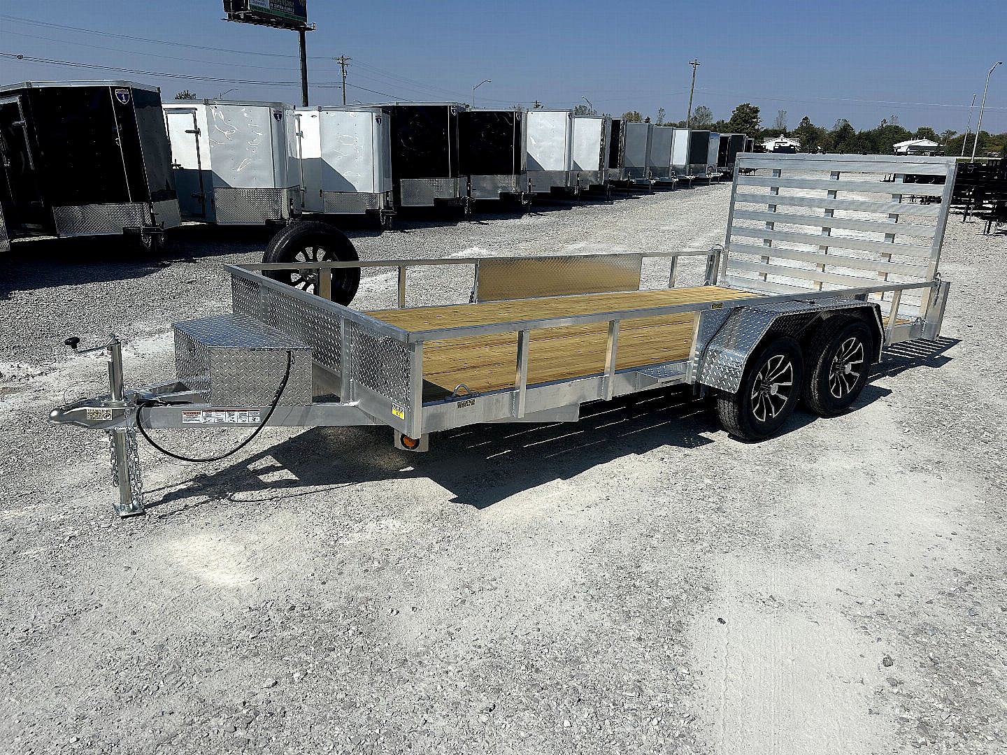 New 2026 Quality Steel and Aluminum 82"x16' Aluminum Utility Trailer