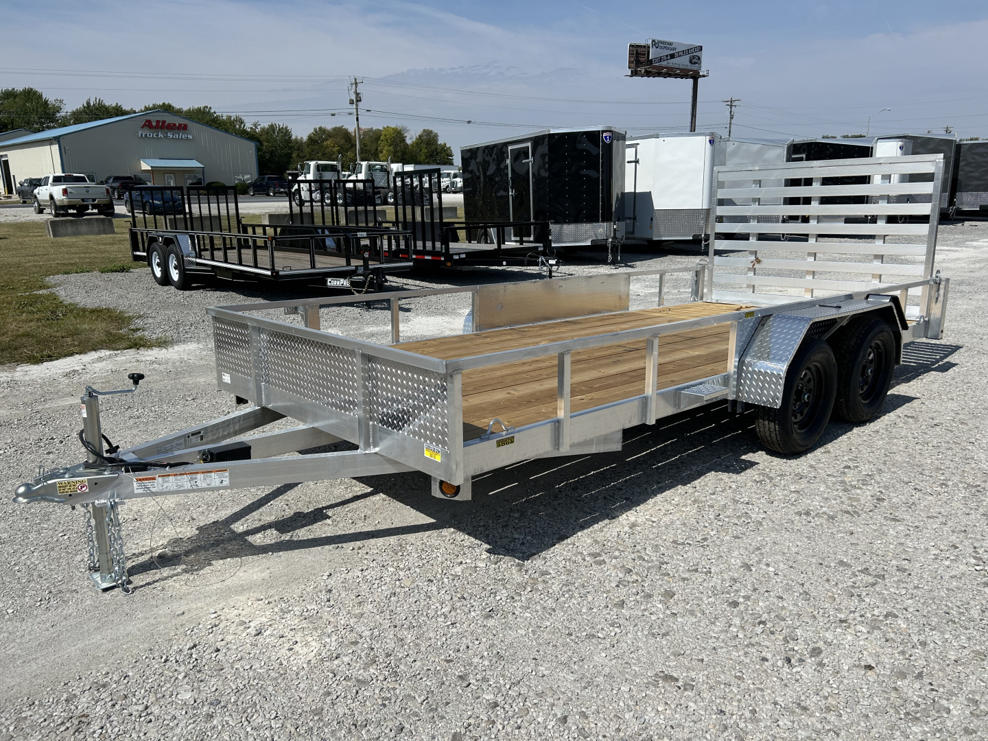 New 2026 Quality Steel and Aluminum 82"x16' Aluminum Utility Trailer