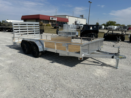 New 2026 Quality Steel and Aluminum 82 x16' Aluminum Utility Trailer