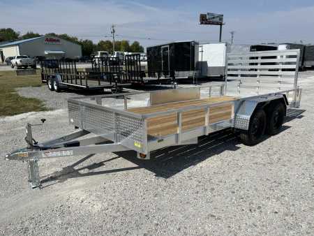 New 2026 Quality Steel and Aluminum 82"x16' Aluminum Utility Trailer