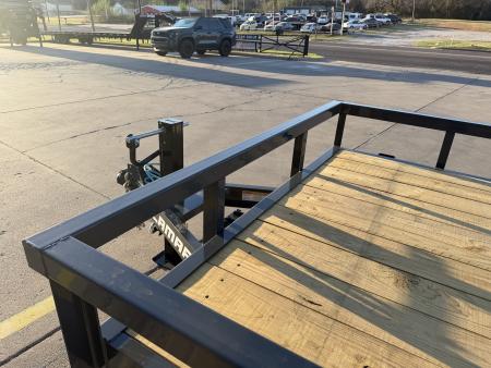 New #152395 2026 LAMAR U6 20 X 83 TANDEM AXLE HEAVY DUTY SQUARE TUBE TOP 14K UTILITY W/ SLIDE IN RAMPS