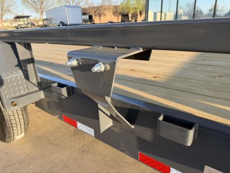 New #152395 2026 LAMAR U6 20 X 83 TANDEM AXLE HEAVY DUTY SQUARE TUBE TOP 14K UTILITY W/ SLIDE IN RAMPS