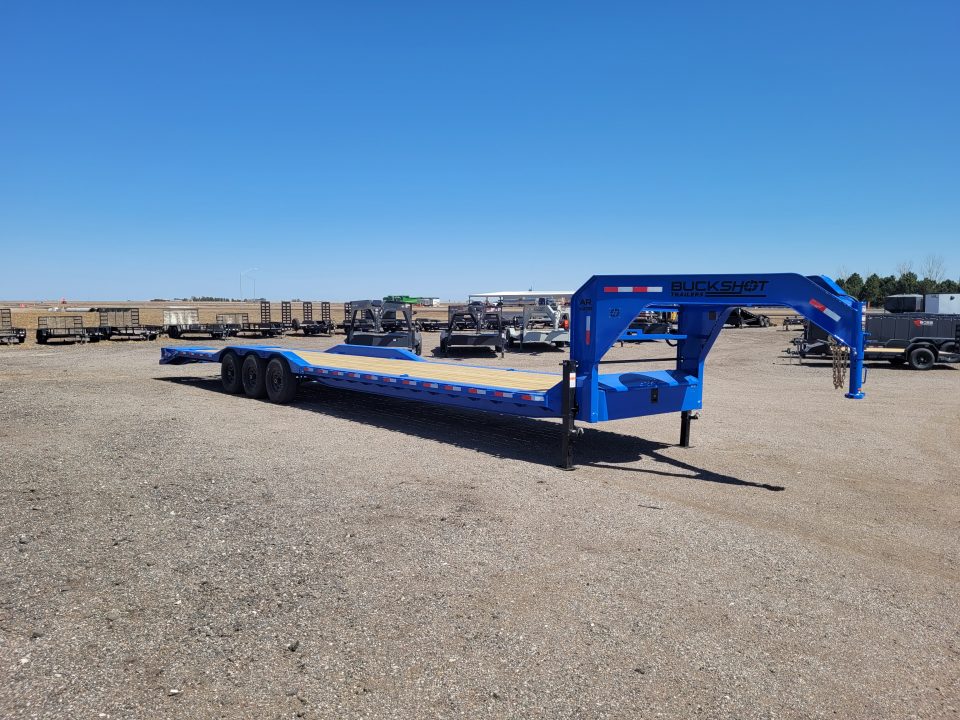New 2026 Buckshot 102"x40' Gooseneck Triple Axle Carhauler Trailer