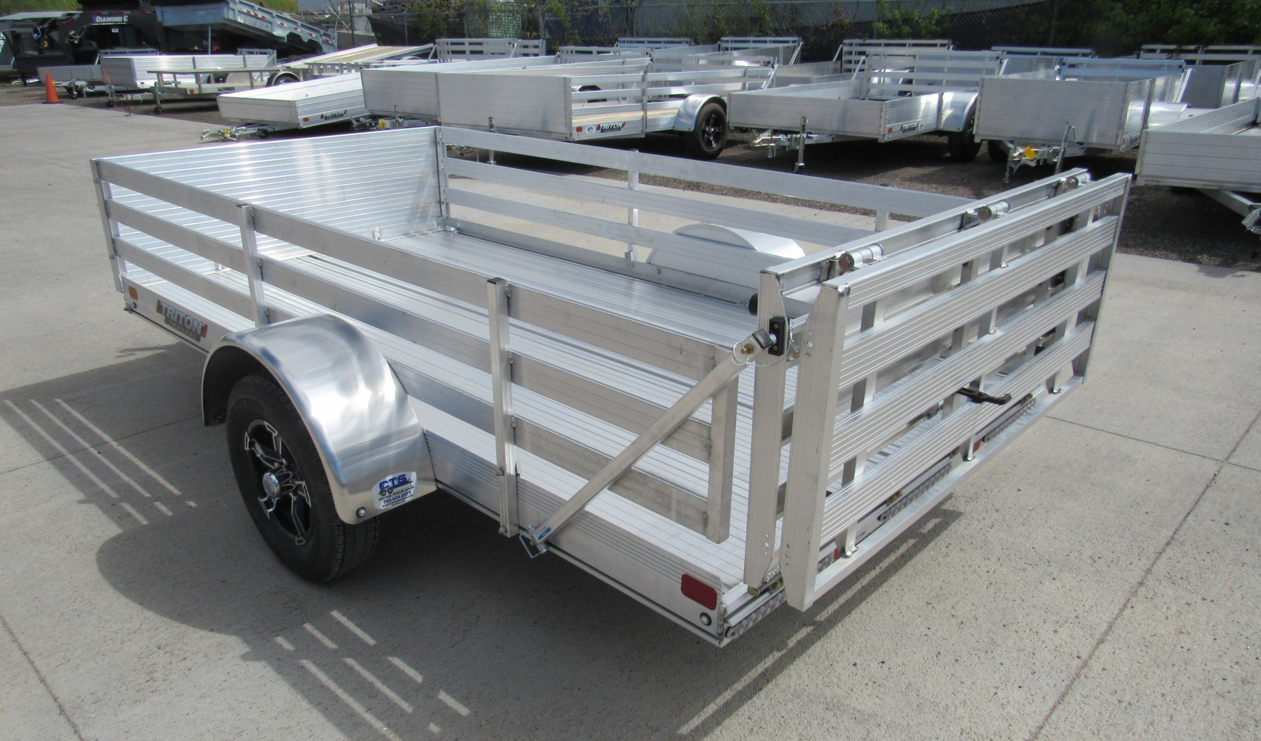 New 2026 Triton Trailers FIT 64"x10ft Aluminum Utility Trailer