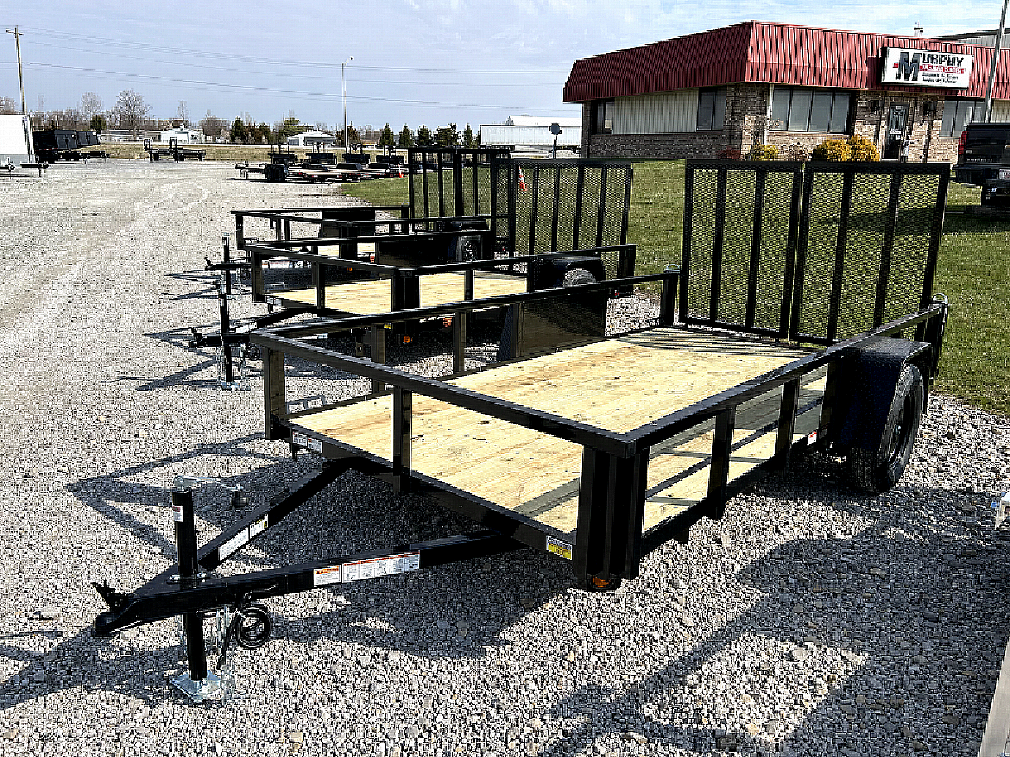 New 2026 Quality Steel and Aluminum 74"x12' Steel Utility Trailer