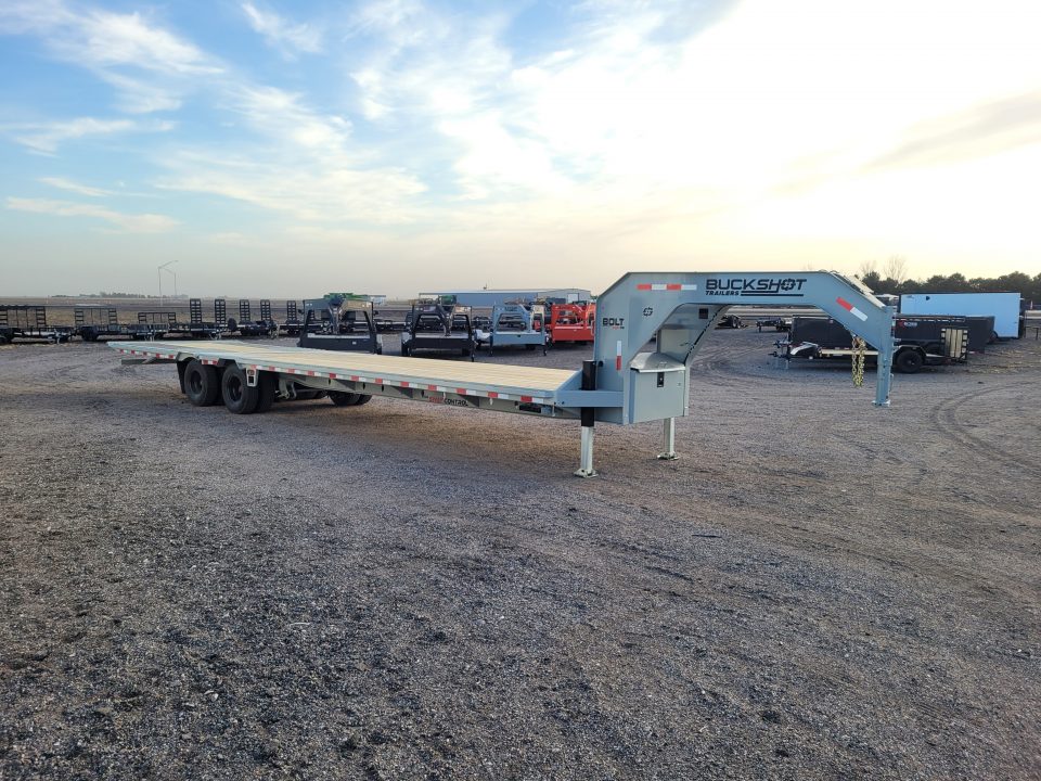 New 2026 Buckshot 102"X36' Gooseneck Hydraulic Dovetail Trailer
