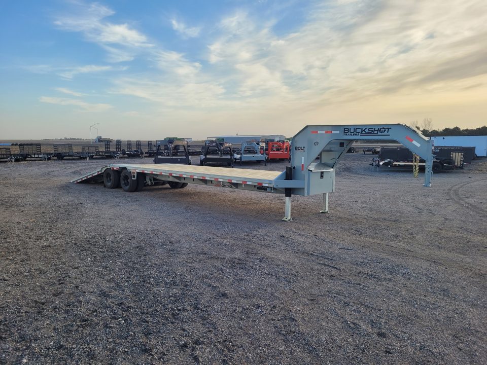 New 2026 Buckshot 102"X36' Gooseneck Hydraulic Dovetail Trailer