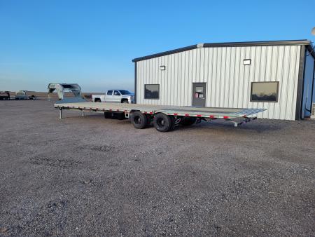 New 2026 Buckshot 102"X36' Gooseneck Hydraulic Dovetail Trailer