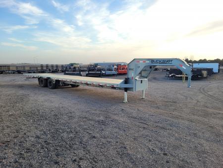New 2026 Buckshot 102"X36' Gooseneck Hydraulic Dovetail Trailer