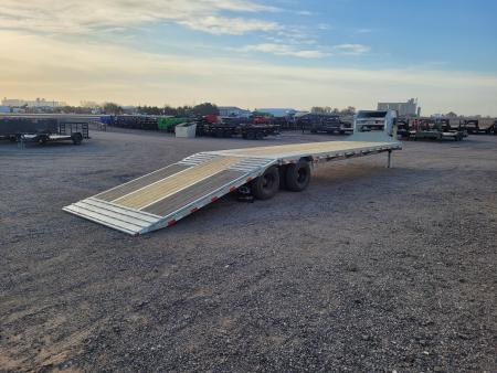 New 2026 Buckshot 102"X36' Gooseneck Hydraulic Dovetail Trailer