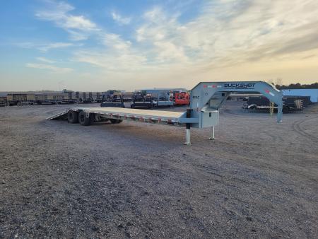 New 2026 Buckshot 102"X36' Gooseneck Hydraulic Dovetail Trailer