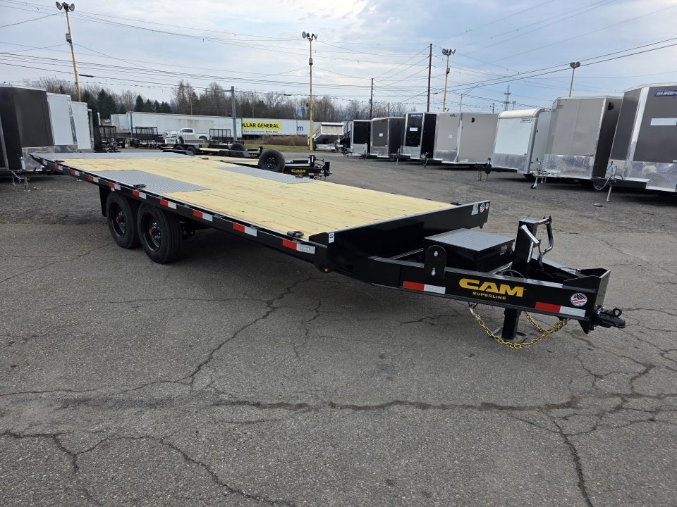 New 2026 Cam Superline 8.5X22 17.6K DECKOVER Flatbed Trailer