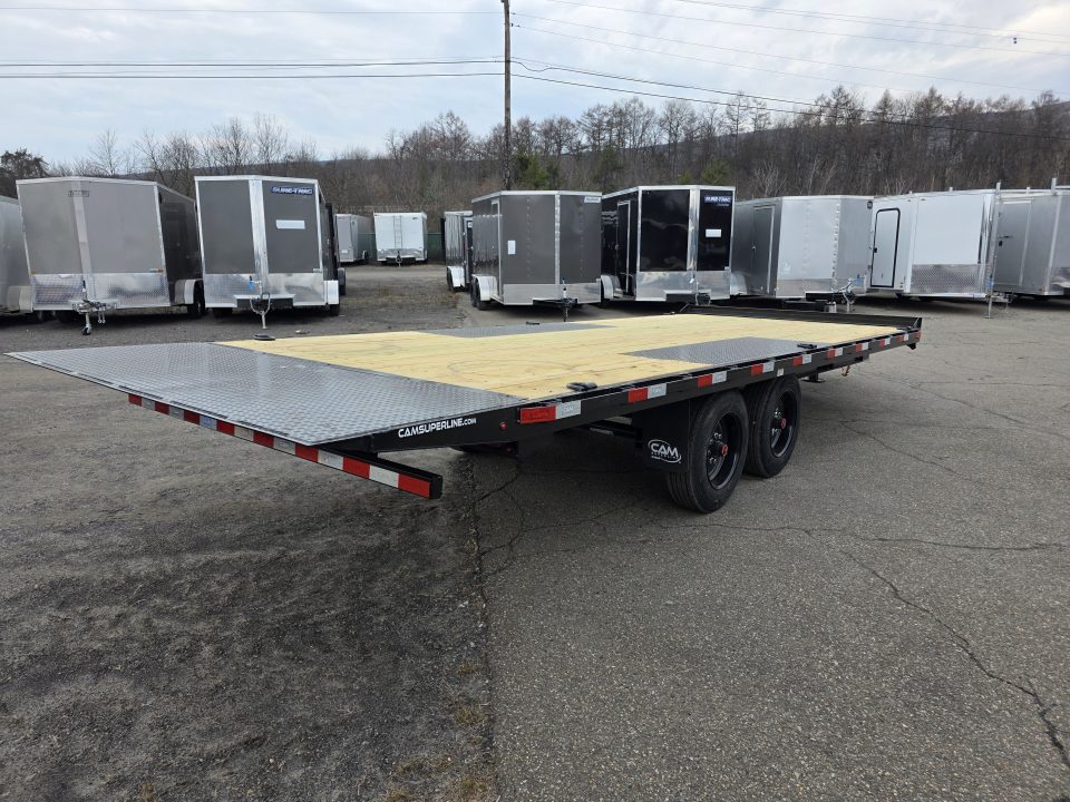 New 2026 Cam Superline 8.5X22 17.6K DECKOVER Flatbed Trailer