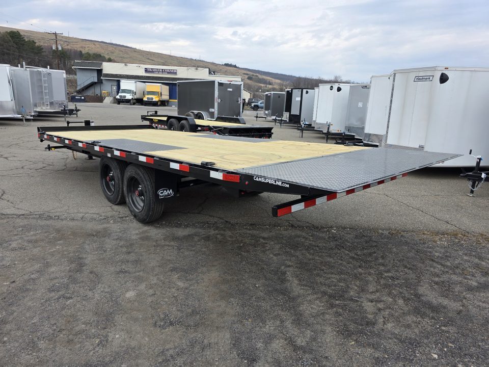 New 2026 Cam Superline 8.5X22 17.6K DECKOVER Flatbed Trailer