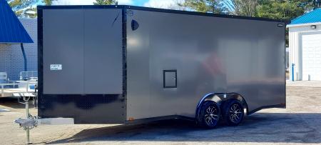 New 7.5 X 29' ENCLOSED SNOMOBILE 24' BOX + 5' V-NOSE 2026 LIGHTNING ALL ALUMINUM