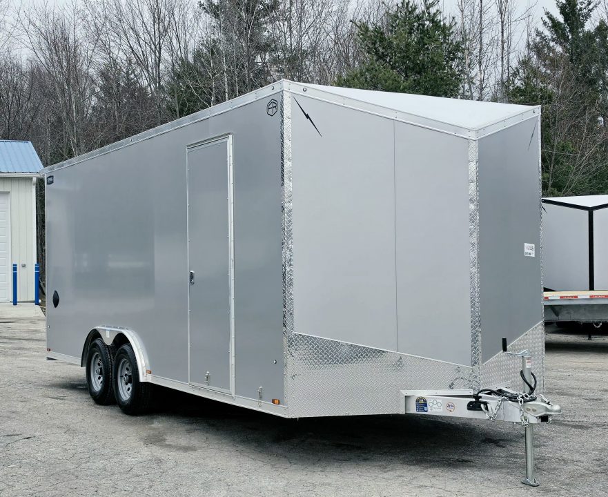 New 8' X 20' CAR HAULER ENCLOSED 2026 ALL ALUMINUM POLYCOR EXTERIOR 5200# AXLES ALSO AVAILABLE IN WHITE