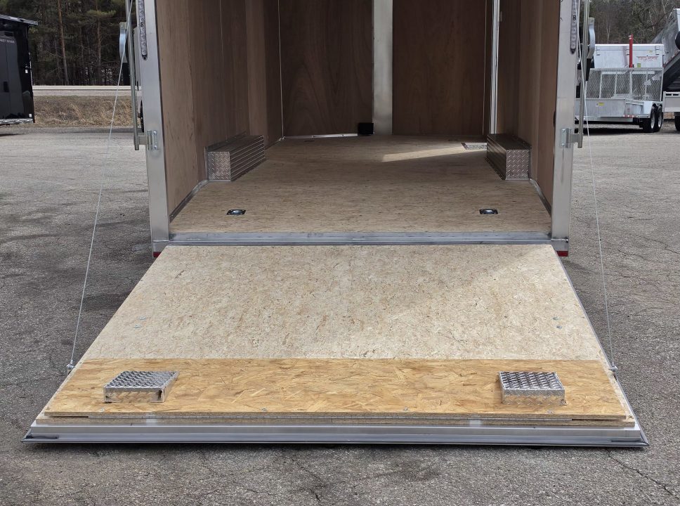 New 8' X 20' CAR HAULER ENCLOSED 2026 ALL ALUMINUM POLYCOR EXTERIOR 5200# AXLES ALSO AVAILABLE IN WHITE