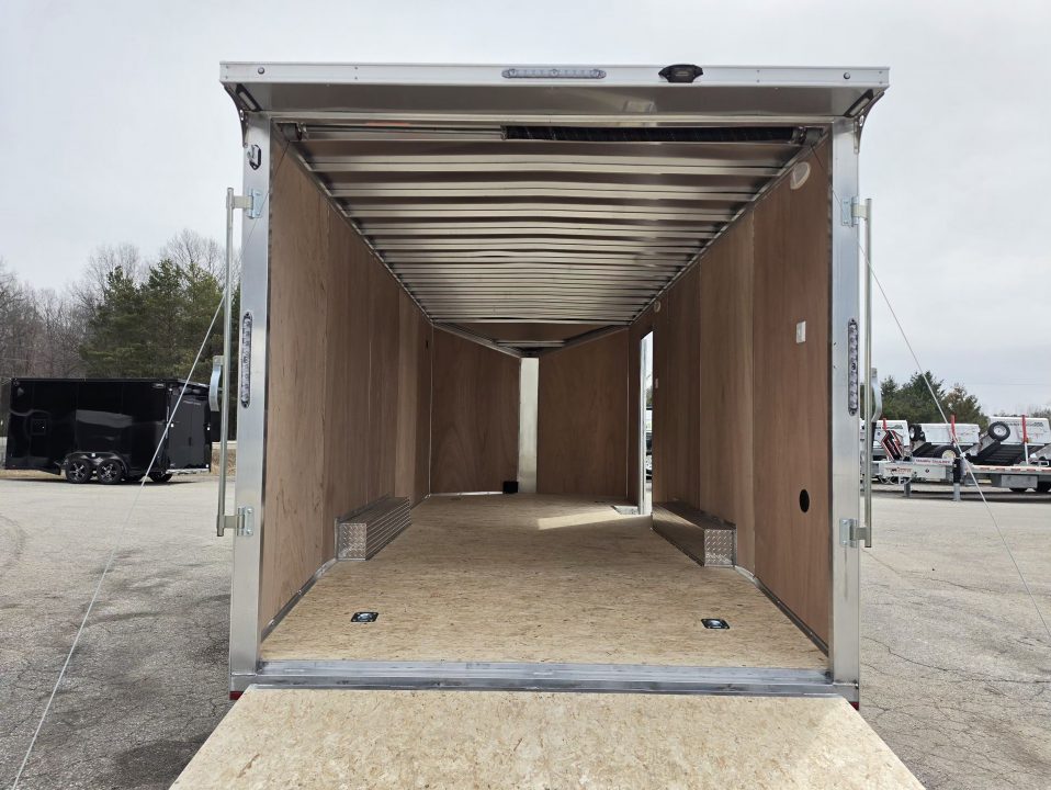 New 8' X 20' CAR HAULER ENCLOSED 2026 ALL ALUMINUM POLYCOR EXTERIOR 5200# AXLES ALSO AVAILABLE IN WHITE