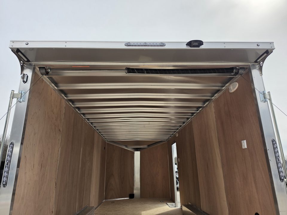 New 8' X 20' CAR HAULER ENCLOSED 2026 ALL ALUMINUM POLYCOR EXTERIOR 5200# AXLES ALSO AVAILABLE IN WHITE