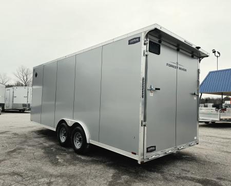 New 8' X 20' CAR HAULER ENCLOSED 2026 ALL ALUMINUM POLYCOR EXTERIOR 5200# AXLES ALSO AVAILABLE IN WHITE