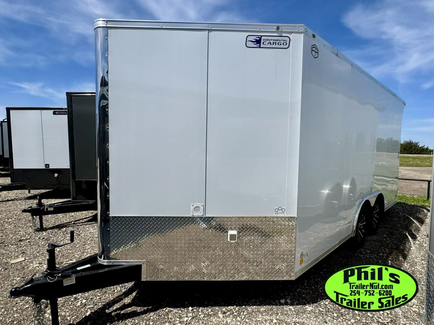 New Continental Cargo NEW 85X16 V-NOSE ELECTRICAL PACKAGE ENCLOSED MOTORCYCLE TRAILER TRAILER CARGO TRAILERS Cargo / Enclosed Trailer