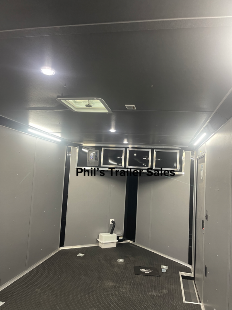 New Continental Cargo NEW 85X16 V-NOSE ELECTRICAL PACKAGE ENCLOSED MOTORCYCLE TRAILER TRAILER CARGO TRAILERS Cargo / Enclosed Trailer