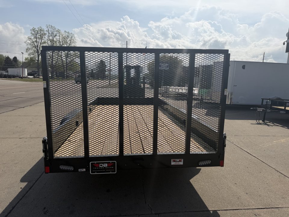 New 2026 Rice Trailers 82X16 TA STEALTH Solid Side Utility Trailer
