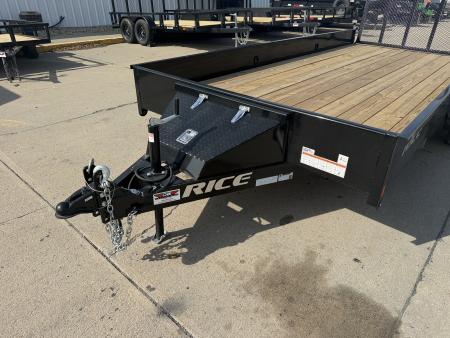 New 2026 Rice Trailers 82X16 TA STEALTH Solid Side Utility Trailer