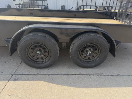 New 2026 Rice Trailers 82X16 TA STEALTH Solid Side Utility Trailer
