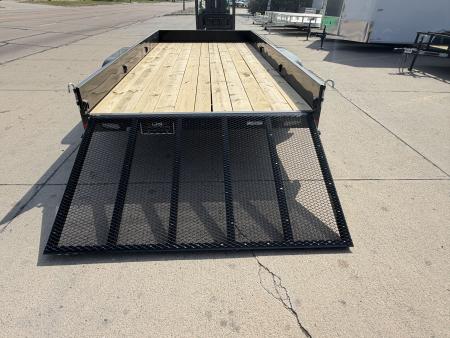 New 2026 Rice Trailers 82X16 TA STEALTH Solid Side Utility Trailer
