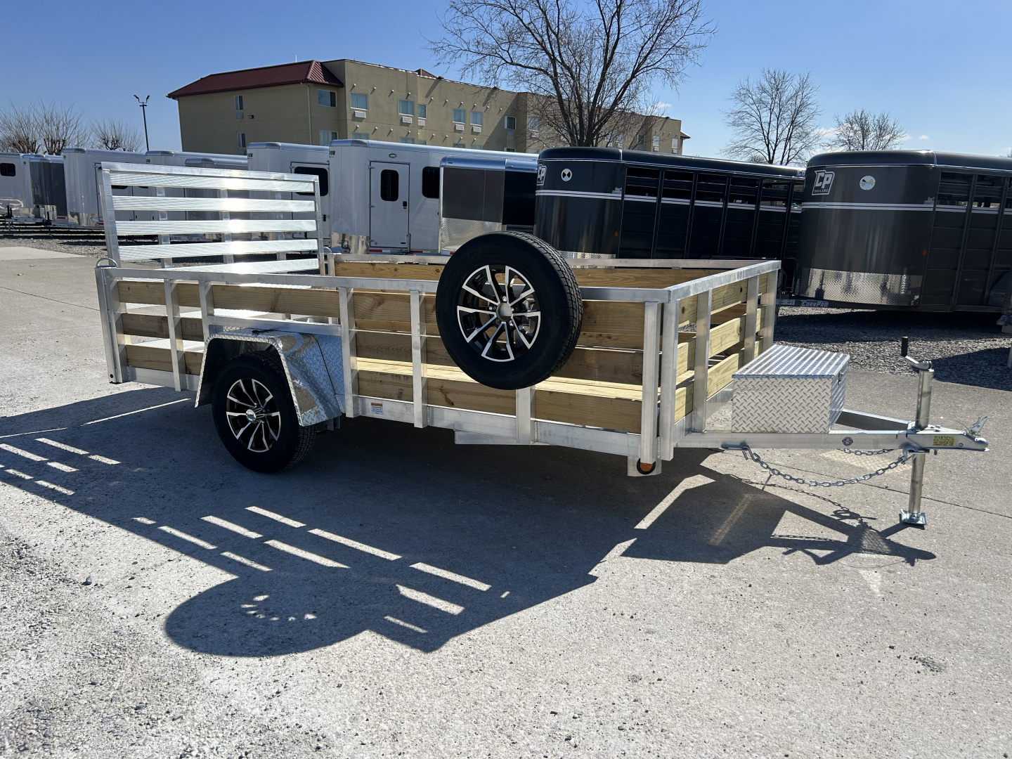 New 2026 Quality Steel and Aluminum 82"x12' Aluminum Utility Trailer