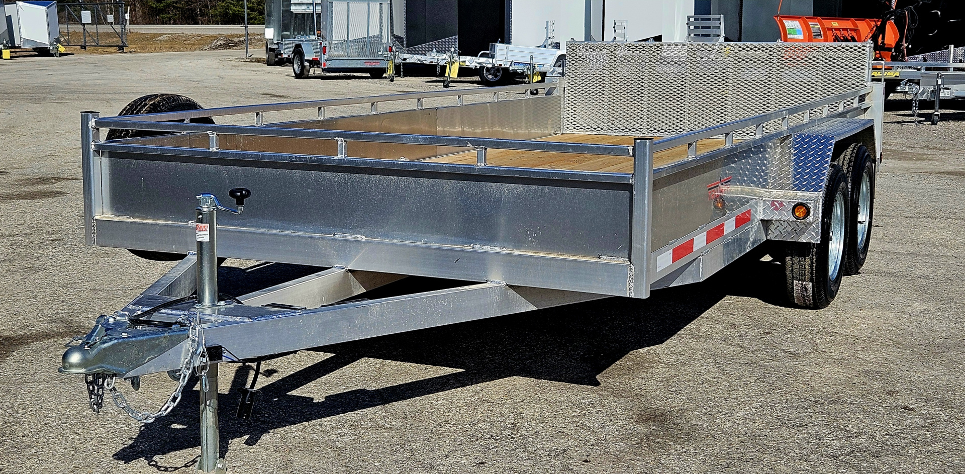 New 80 X 16 ALUMINUM BI-FOLD REAR GATE UTILITY TANDEM 3500# AXLES TRIUMPH 2026