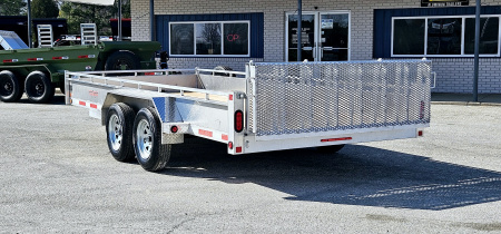 New 80 X 16 ALUMINUM BI-FOLD REAR GATE UTILITY TANDEM 3500# AXLES TRIUMPH 2026