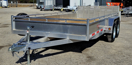 New 80 X 16 ALUMINUM BI-FOLD REAR GATE UTILITY TANDEM 3500# AXLES TRIUMPH 2026