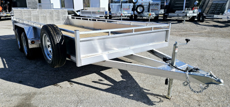 New 80 X 16 ALUMINUM BI-FOLD REAR GATE UTILITY TANDEM 3500# AXLES TRIUMPH 2026