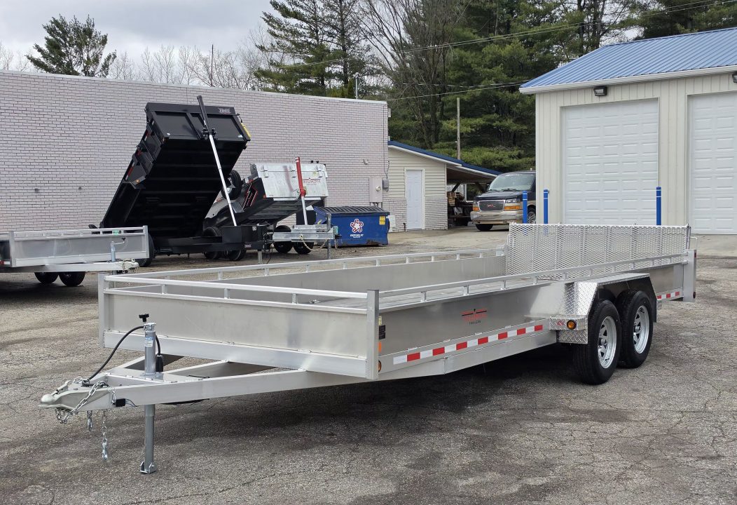 New 80" X 20' ALUMINUM TANDEM 3500# AXLES UTILITY TRAILER BI-FOLD GATE 2026 TRIUMPH
