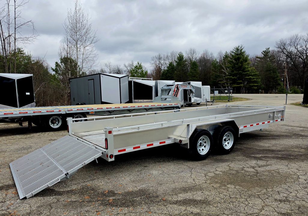 New 80" X 20' ALUMINUM TANDEM 3500# AXLES UTILITY TRAILER BI-FOLD GATE 2026 TRIUMPH