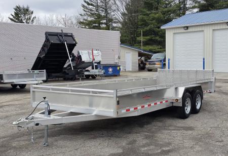 New 80" X 20' ALUMINUM TANDEM 3500# AXLES UTILITY TRAILER BI-FOLD GATE 2026 TRIUMPH
