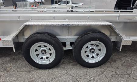 New 80" X 20' ALUMINUM TANDEM 3500# AXLES UTILITY TRAILER BI-FOLD GATE 2026 TRIUMPH