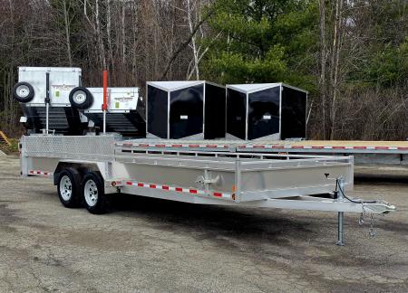 New 80  X 20' ALUMINUM TANDEM 3500# AXLES UTILITY TRAILER BI-FOLD GATE 2026 TRIUMPH