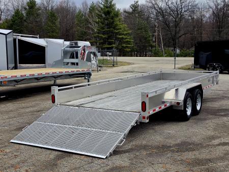 New 80" X 20' ALUMINUM TANDEM 3500# AXLES UTILITY TRAILER BI-FOLD GATE 2026 TRIUMPH