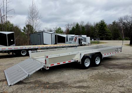 New 80" X 20' ALUMINUM TANDEM 3500# AXLES UTILITY TRAILER BI-FOLD GATE 2026 TRIUMPH