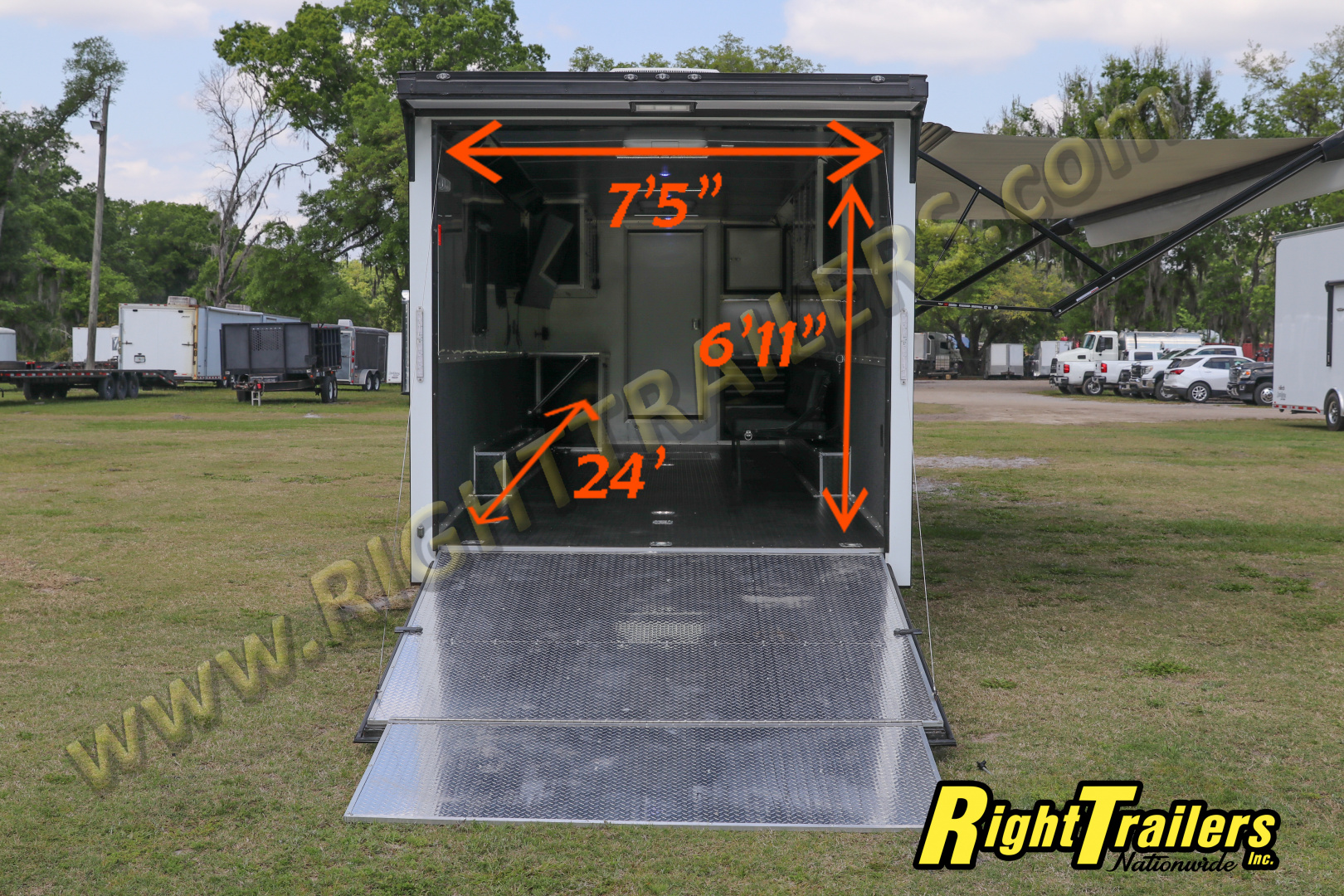 Used 2023 8.5x34 Cargo Mate Race Trailer